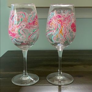 New out of box Lilly Pulitzer wine glasses
